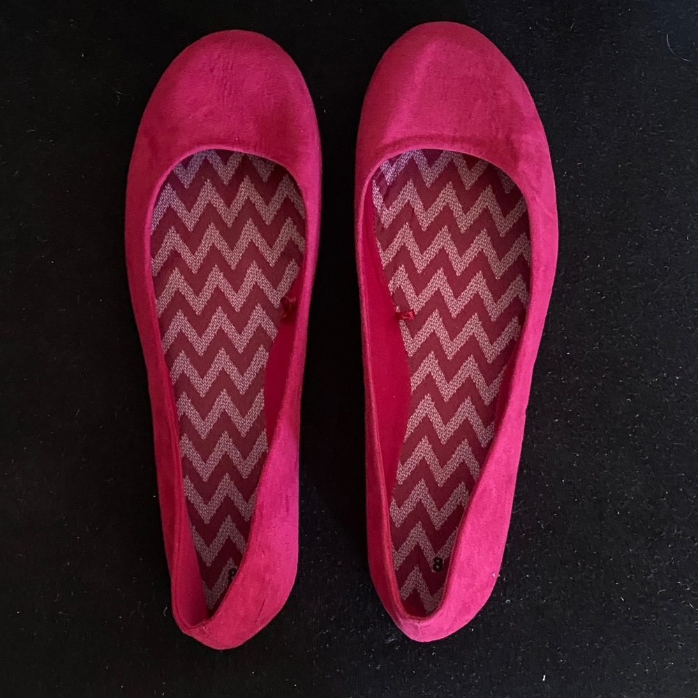 Time and Tru Hot Pink Women's Flats Size 8 NWOT